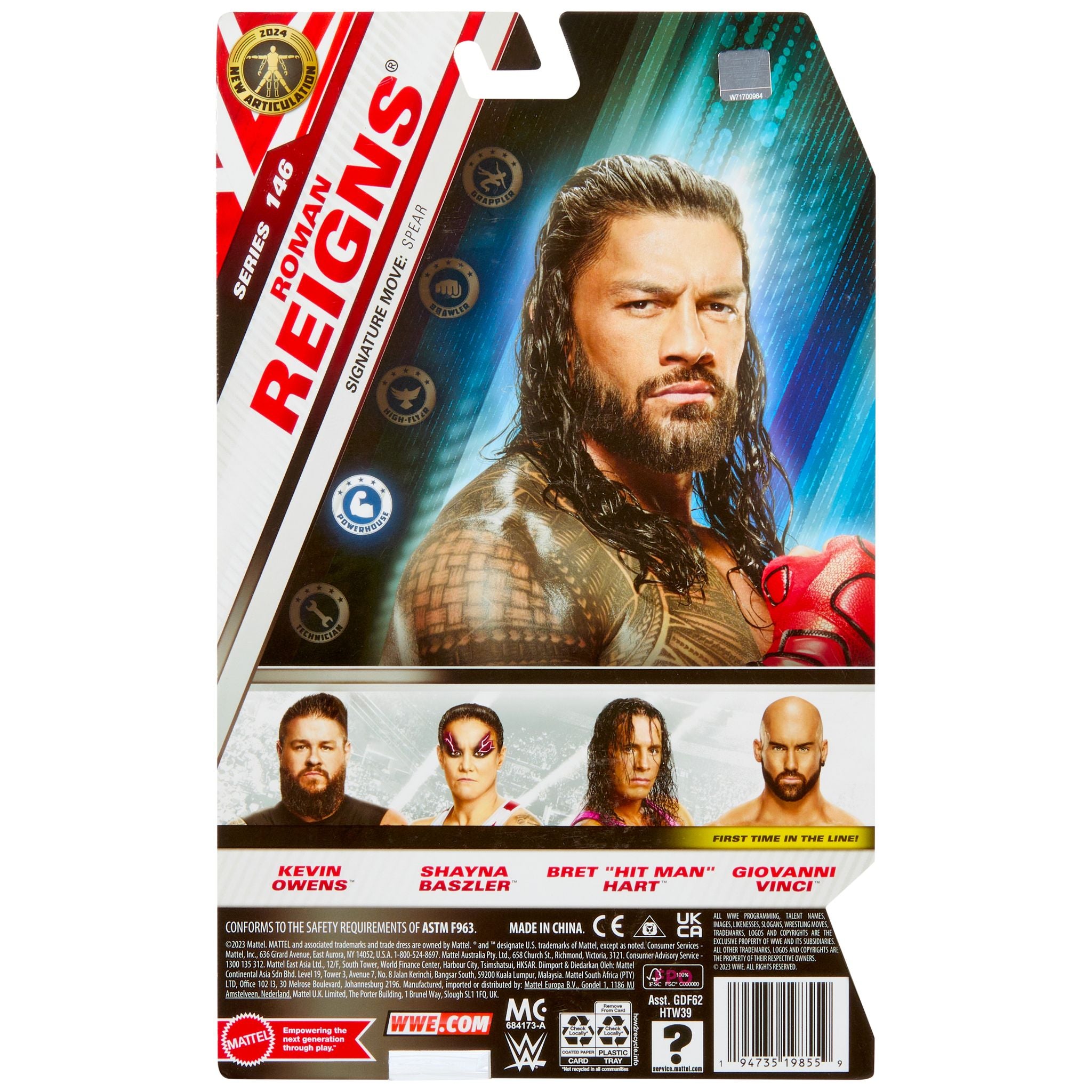 Hot Sale! WWE Basic Action Figure Series 146 - Roman Reigns Collectible Toy