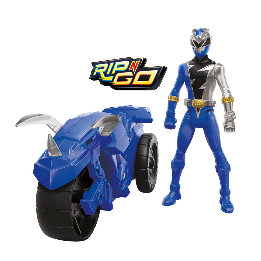 Hot Deal! Hasbro Power Rangers Dino Fury 6 - inch Tricera Battle Rider Toy Set