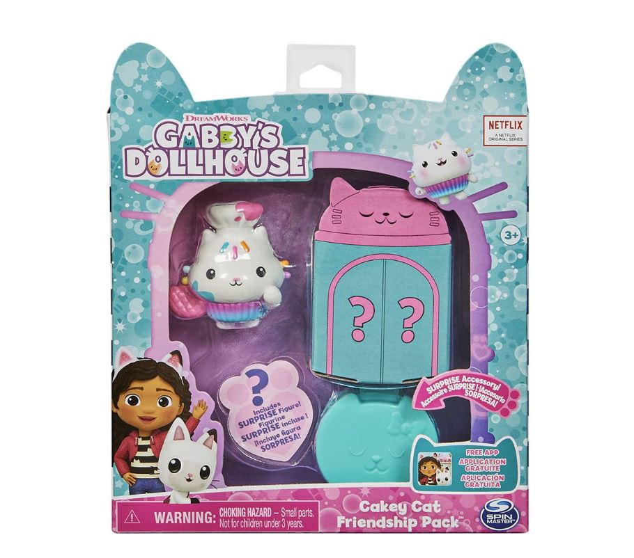 Gabby's Dollhouse Cakey Cat Exclusive Friendship Toy Pack