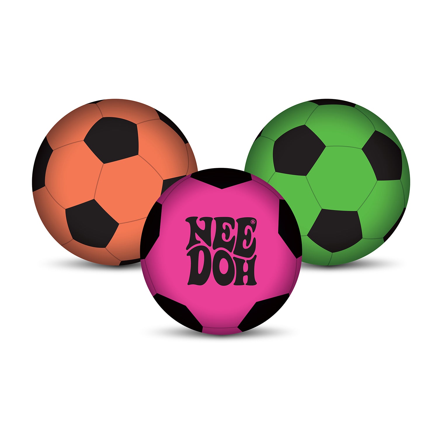 Schylling NeeDoh Hot Shots Assorted Styles Soccer Stress Ball - Perfect Gift!