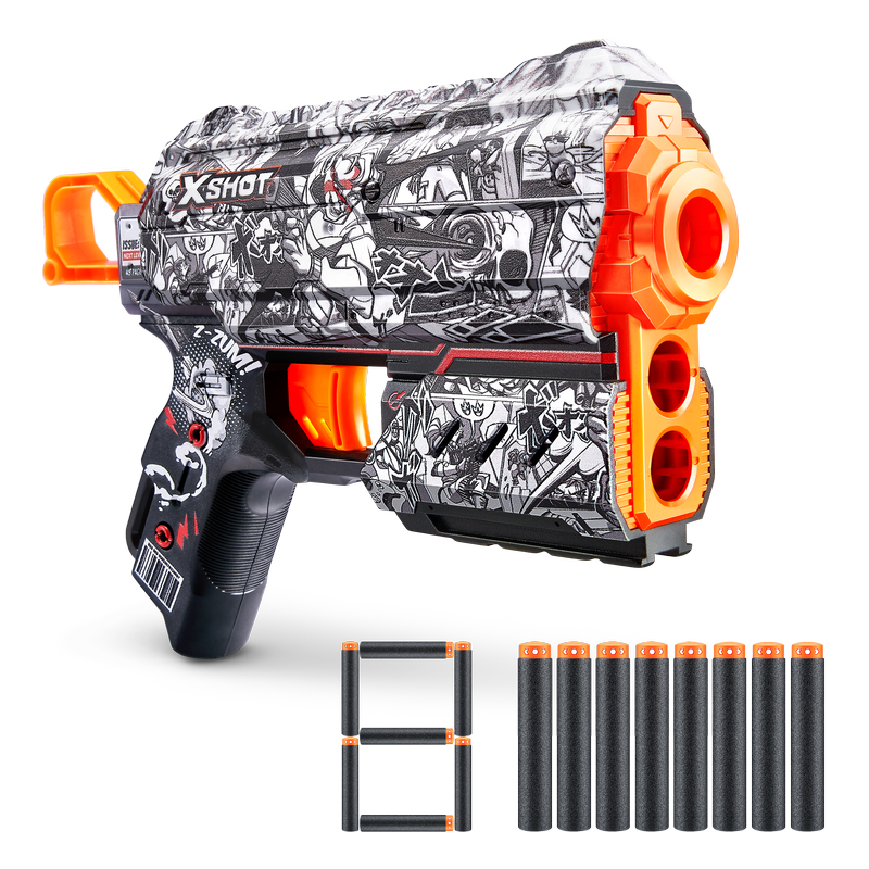 ZURU X Shot Flux Dart Blaster with Customizable Skins