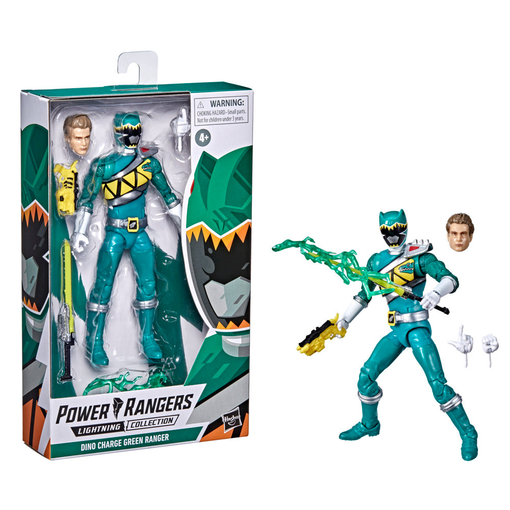 Hasbro 6 - inch Power Rangers Lightning Collection Dino Charge Premium Green Ranger Figure