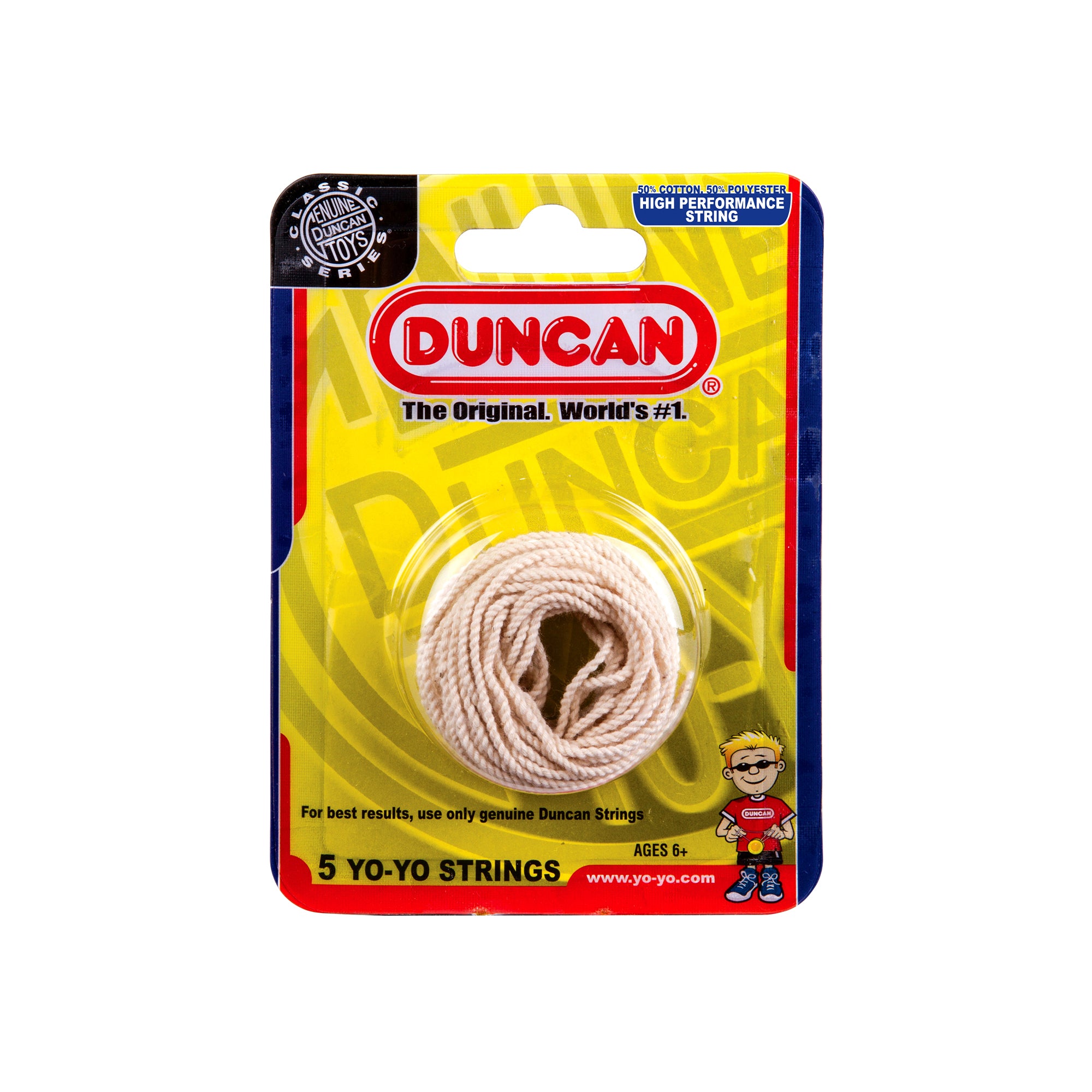 Duncan 5-Pack White Yo-Yo Replacement Strings for Endless Fun