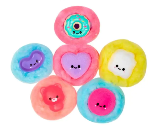 Hot! Fluffie Stuffiez Mini Popcorn & Donut Set