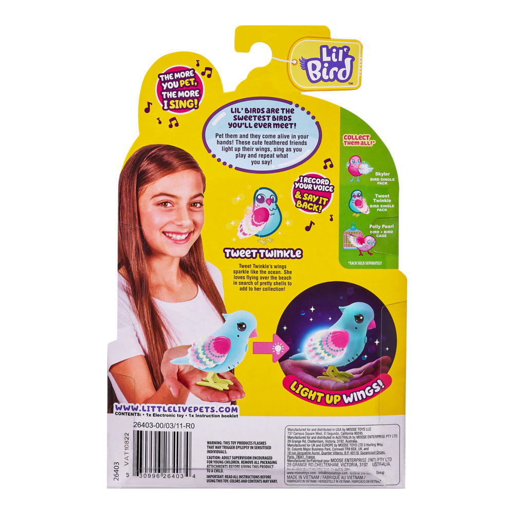 Hot! Little Live Pets Tweet Twinkle Lil Bird