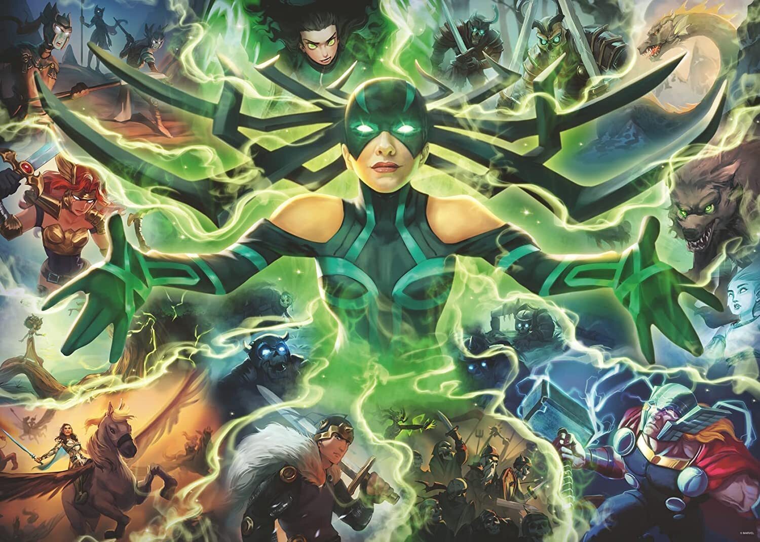 Ravensburger 1000 - Piece Marvel Villainous Puzzle Featuring Hela