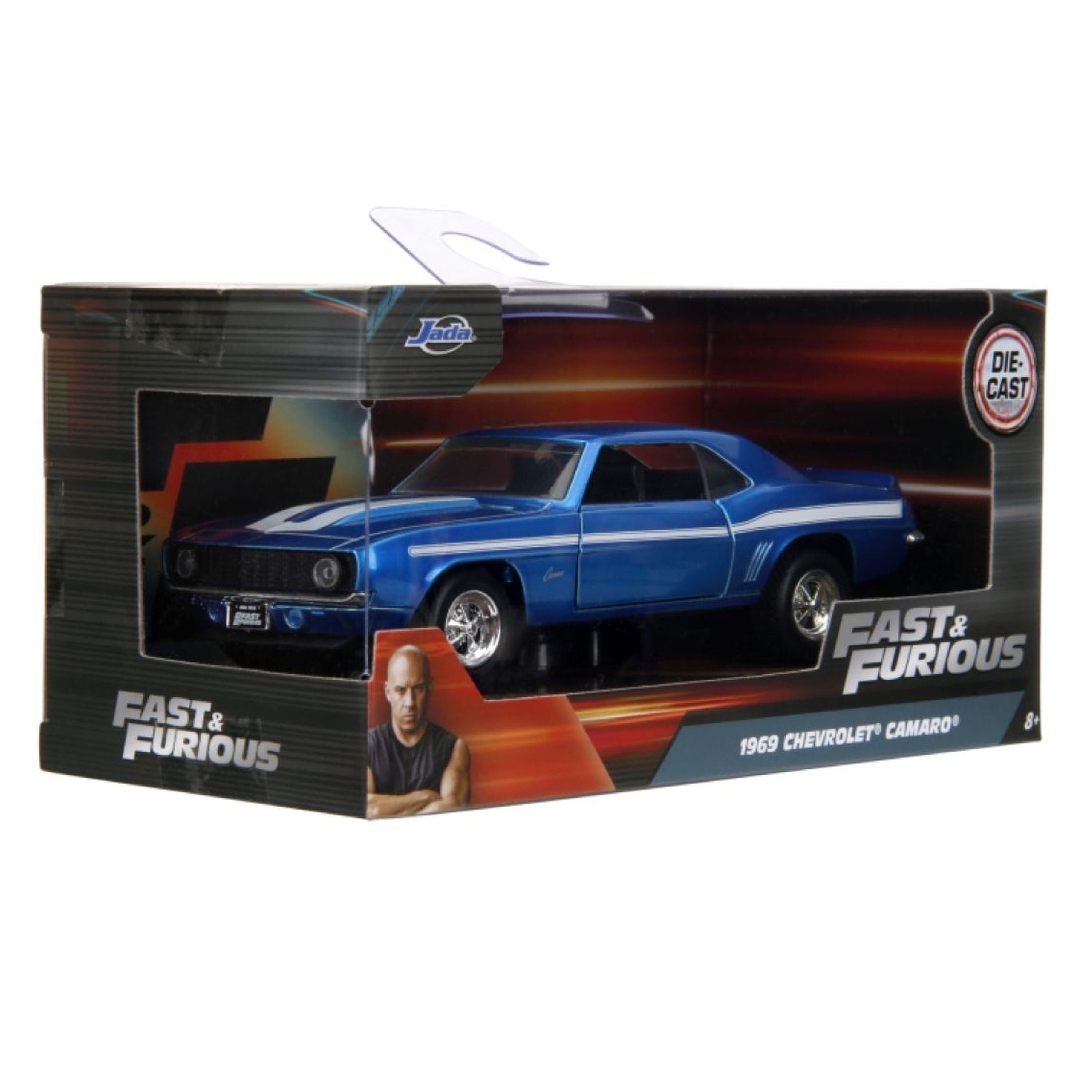 Hot Deal! Jada 1:32 Scale Die-Cast Fast & Furious 1969 Chevrolet Camaro in Candy Blue