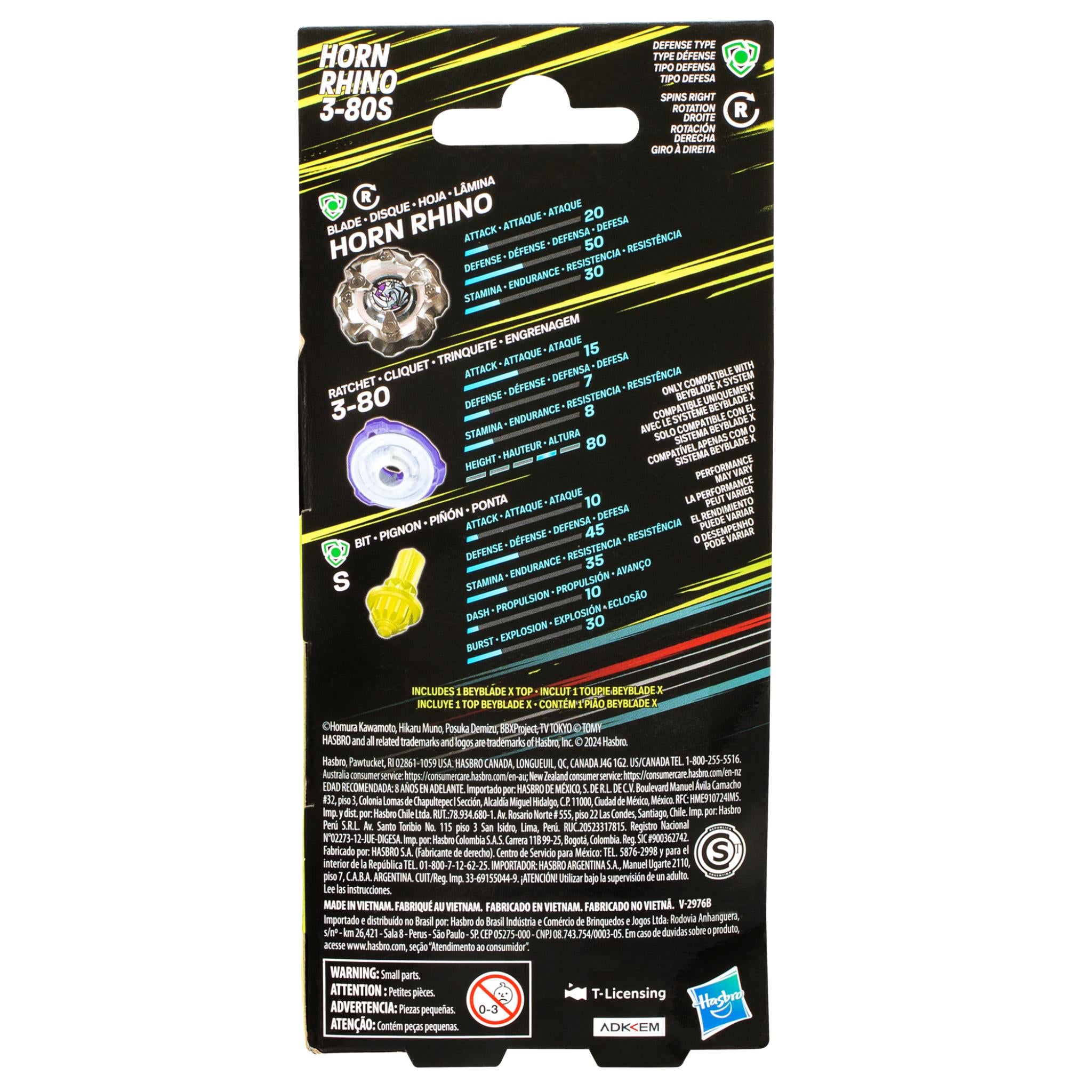 Hot! Beyblade Horn Rhino Defense Battle Top