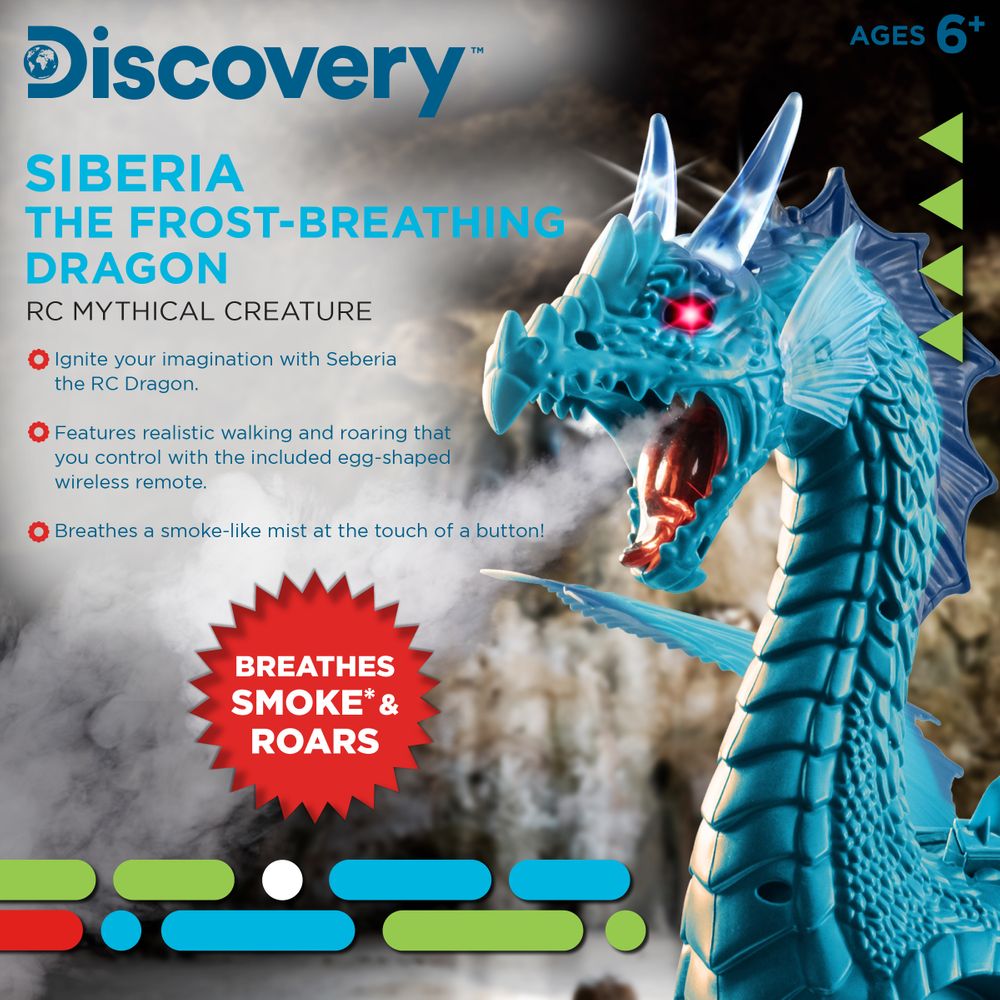 Hot Sale! Remote - Controlled Frost - Breathing Dragon from Siberia, a Mythical Creature for Kids