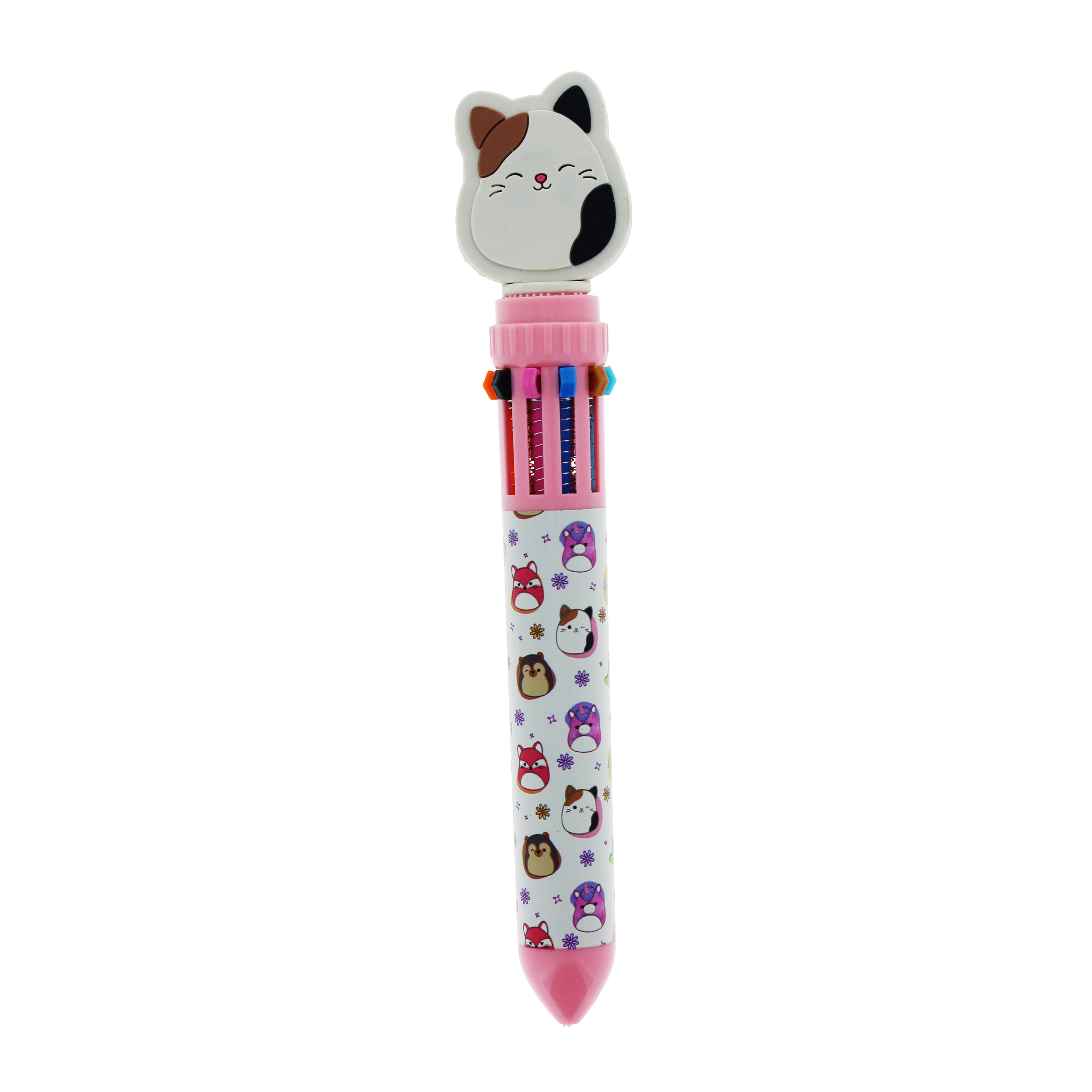 Squishmallows Cottage Collection Assorted 10 - Colour Pens with Character Toppers