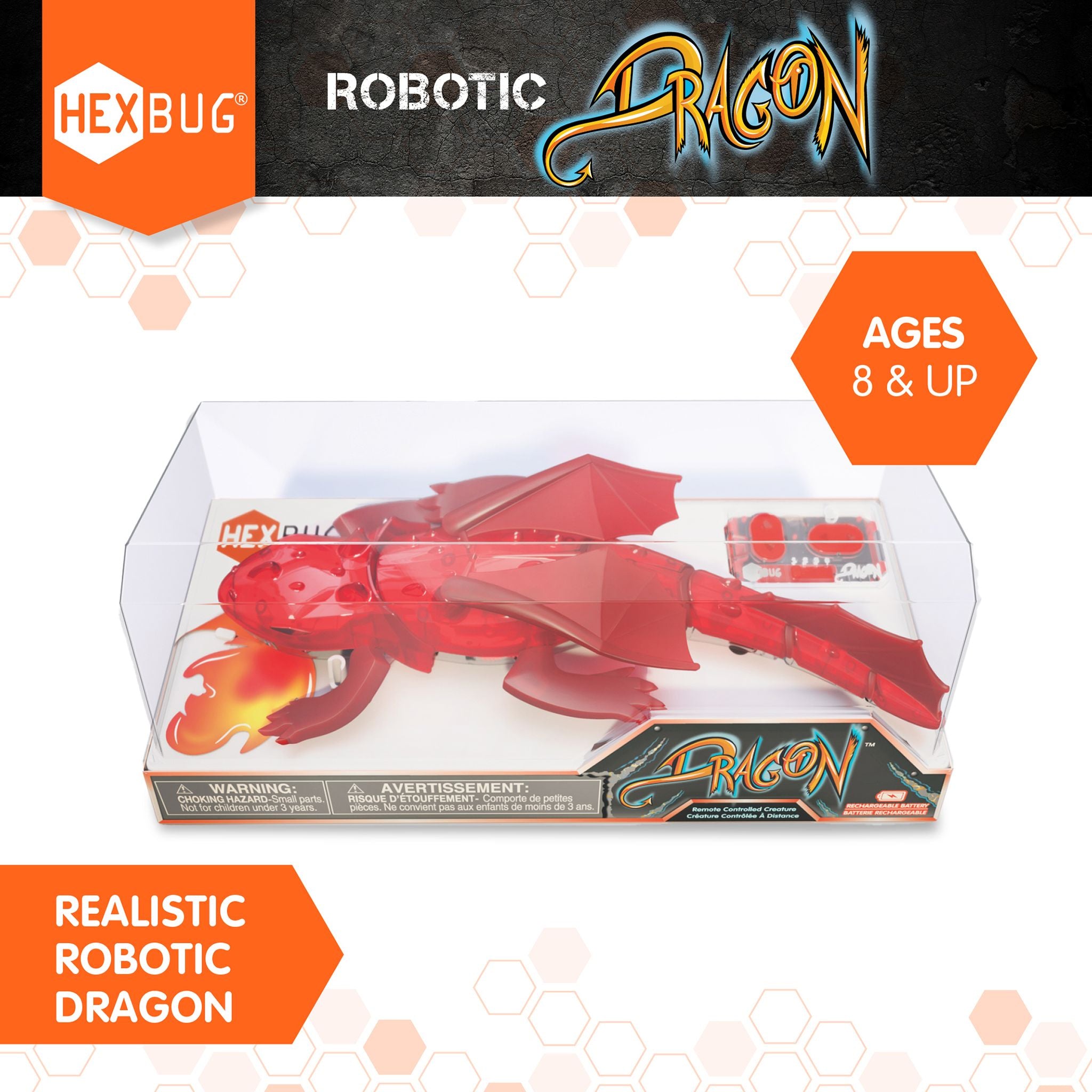 Hot Deal! HEXBUG Red Remote Control Dragon