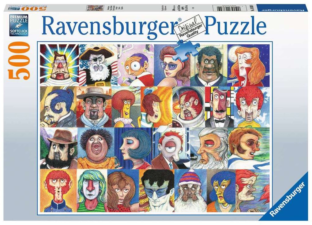 Ravensburger 500-Piece Jigsaw Puzzle - Whimsical Typefaces Design