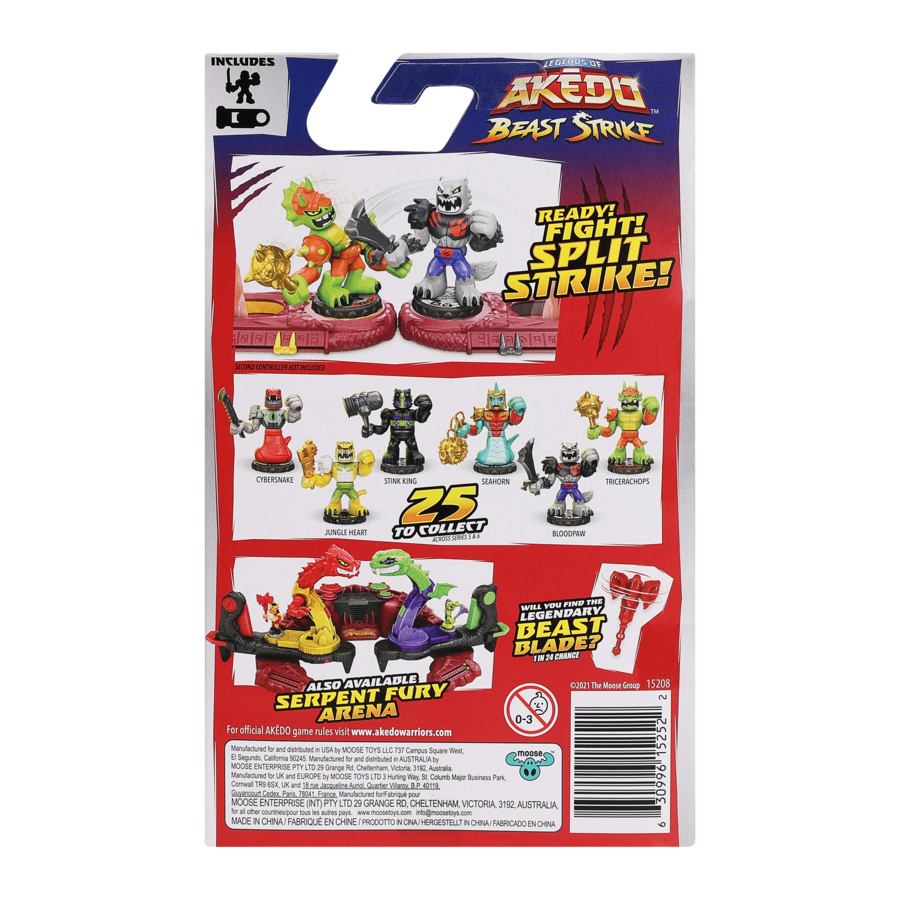 Hot Deal! Akedo Beast Strike 1-Player Pack with Battle Controller - Jungle Heart Edition