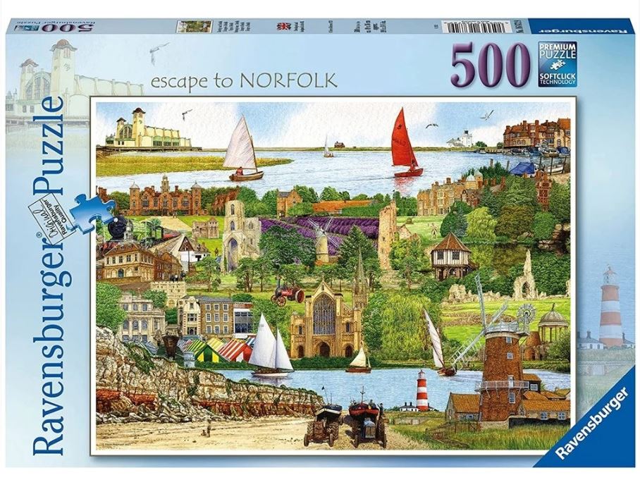 Hot! Ravensburger 500-Piece Escape To Suffolk Jigsaw Puzzle