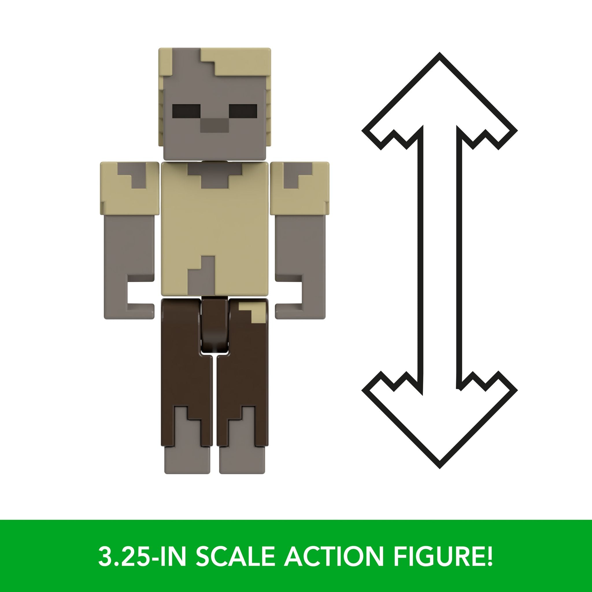 Hot Sale! 3.25-Inch Minecraft Collectible Action Figure - Husk