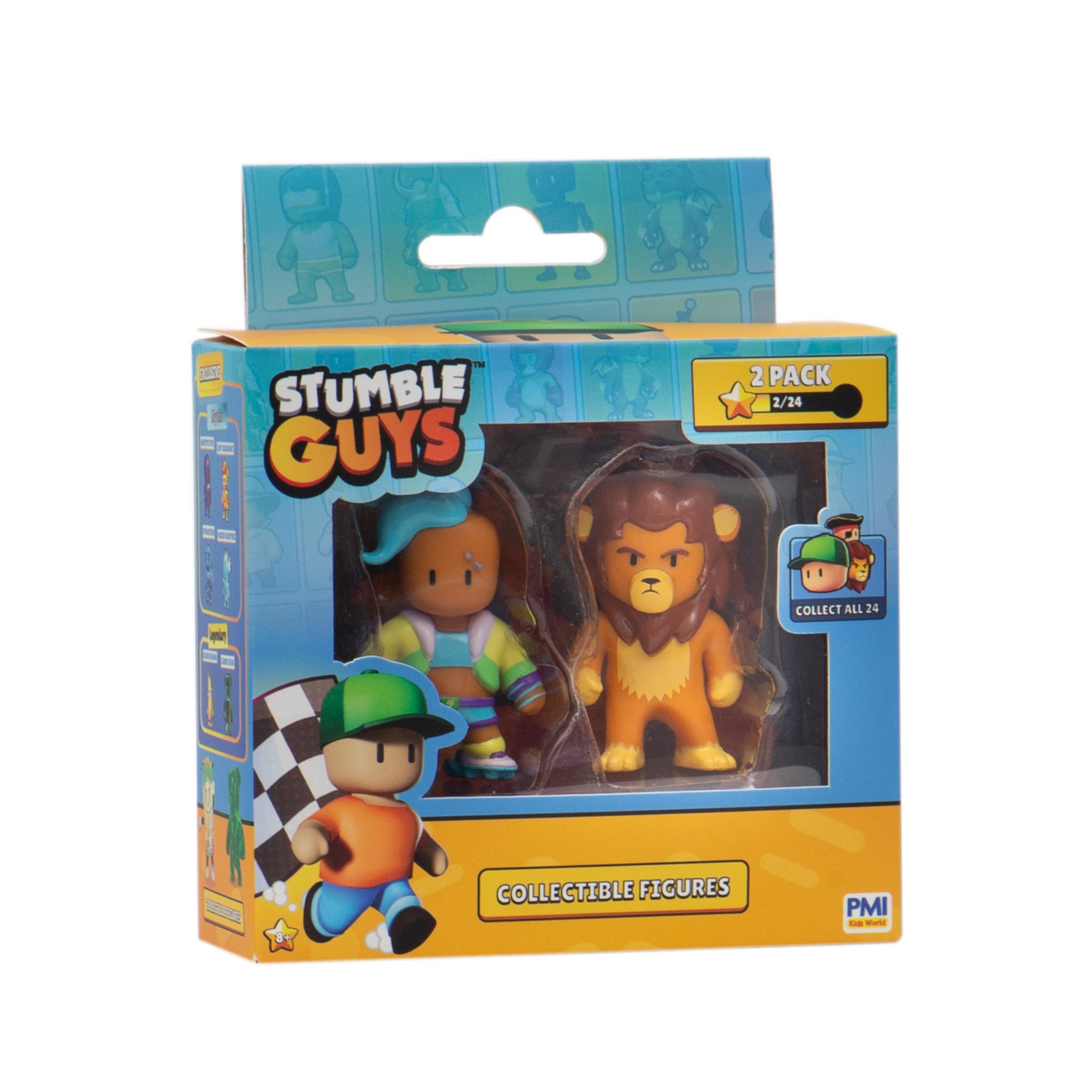 2 - Pack Assorted Styles of Adorable Stumble Guys Figures