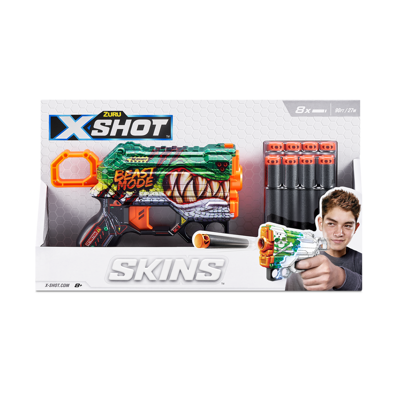 ZURU X Shot Skins Menace Dart Blaster Beast Out
