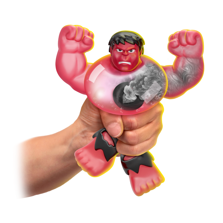Heroes Of Goo Jit Zu Marvel S7 - Red Smash Hulk, the Color - Changing Goo Shifter