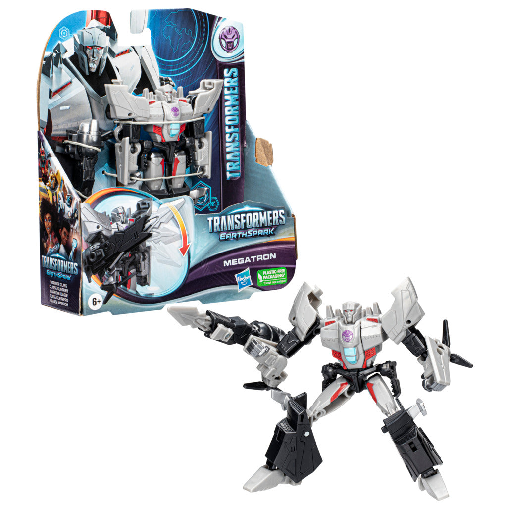 Hot! Transformers Earthspark Warrior Class Megatron Toy