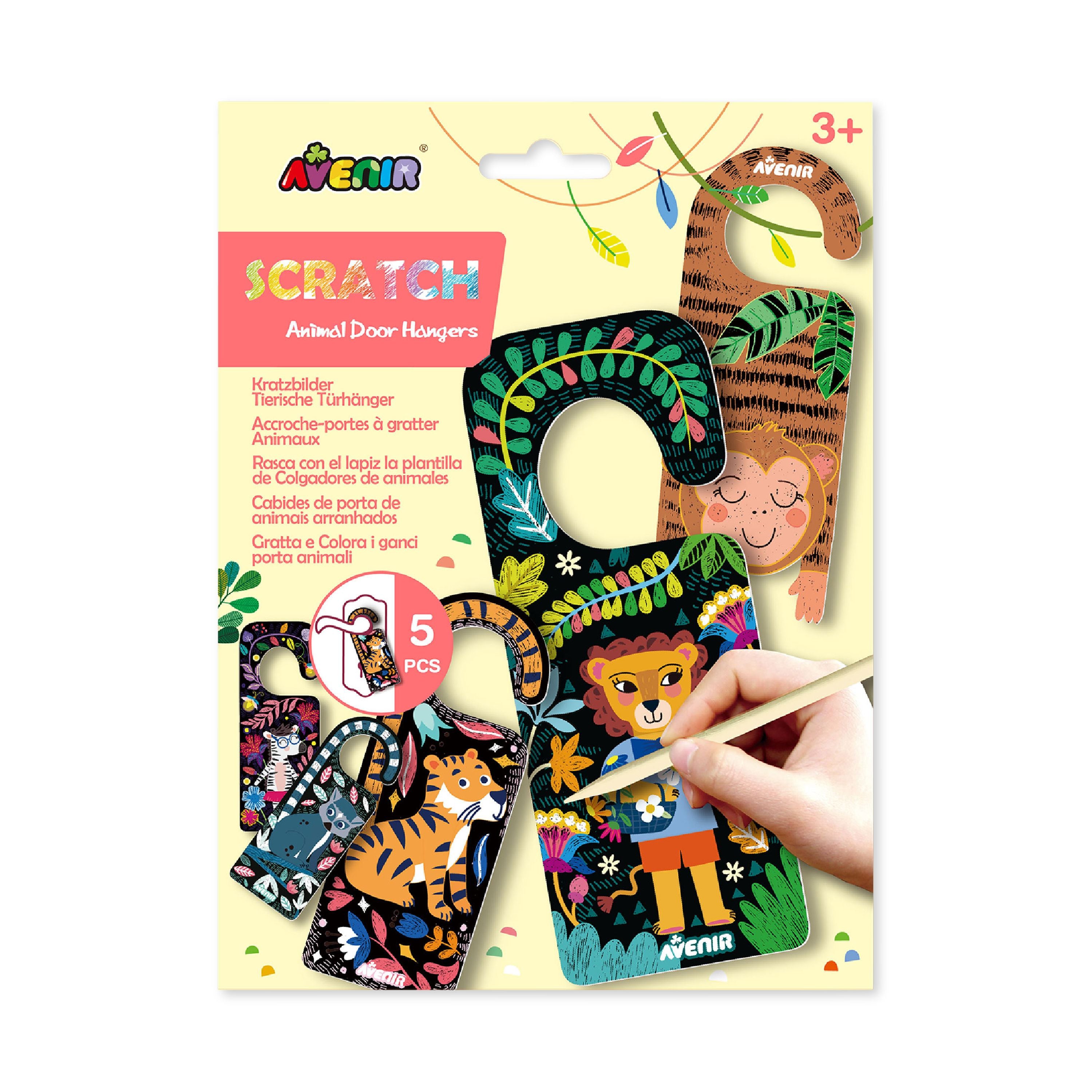 Amazing Scratchable Animal Door Hangers - Great for Kids