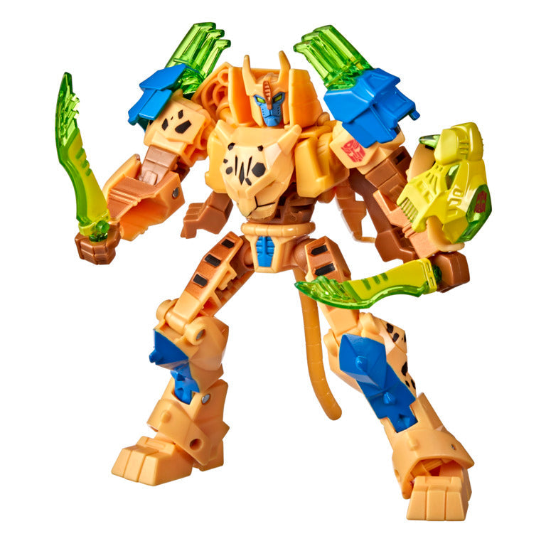 Transformers Cyberverse Adventures Deluxe Cheetor Action Figure with Battle Accessories