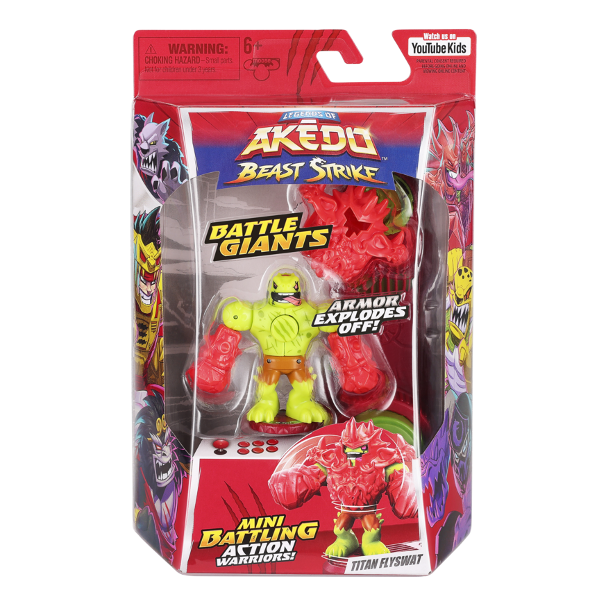 Akedo S5 Beast Strike Battle Giants - Titan Flyswat: Super - Sized Battling Hero