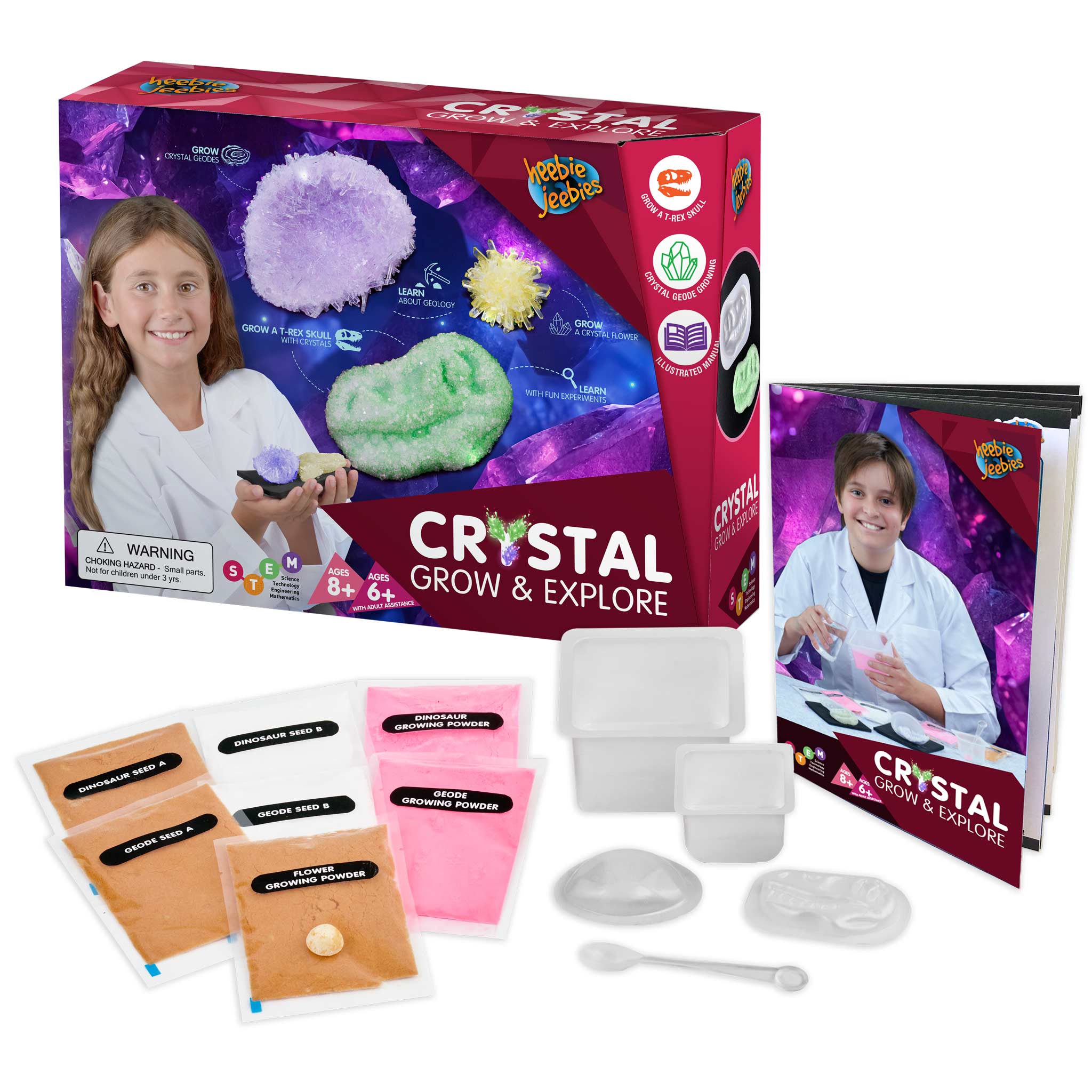 Amazing Crystal Grow and Explore Kit - Ideal for Educational Fun
