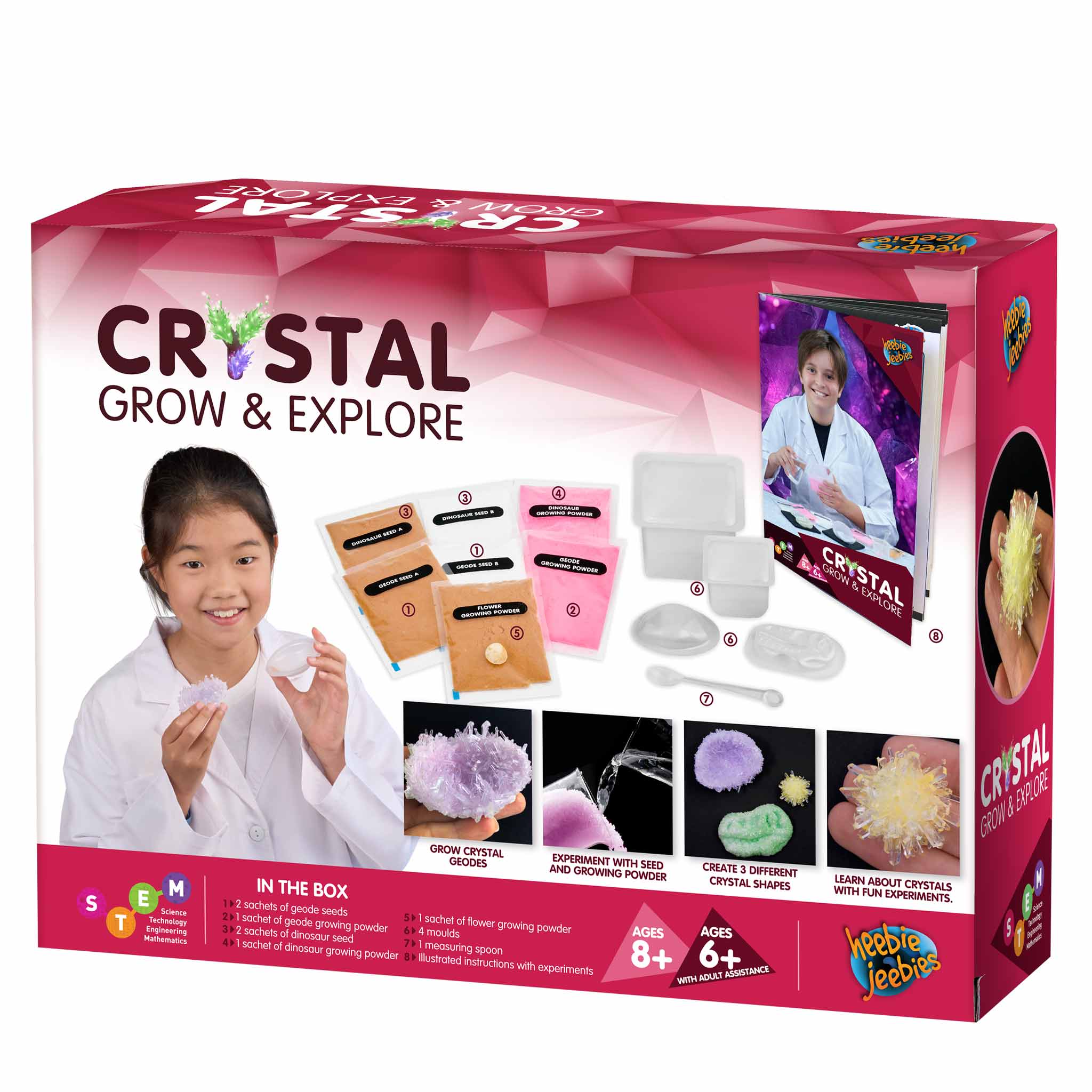 Amazing Crystal Grow and Explore Kit - Ideal for Educational Fun