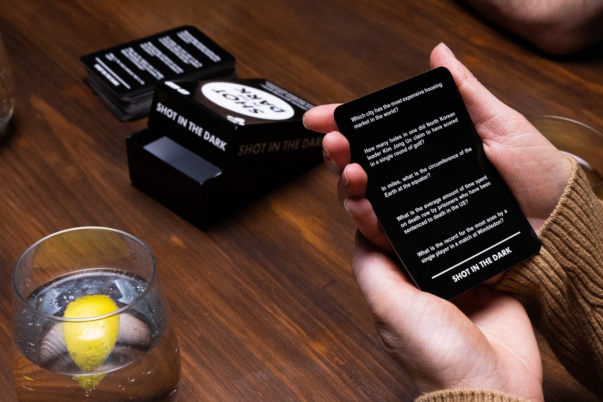 Hot! Shot In The Dark Party Trivia Card Game