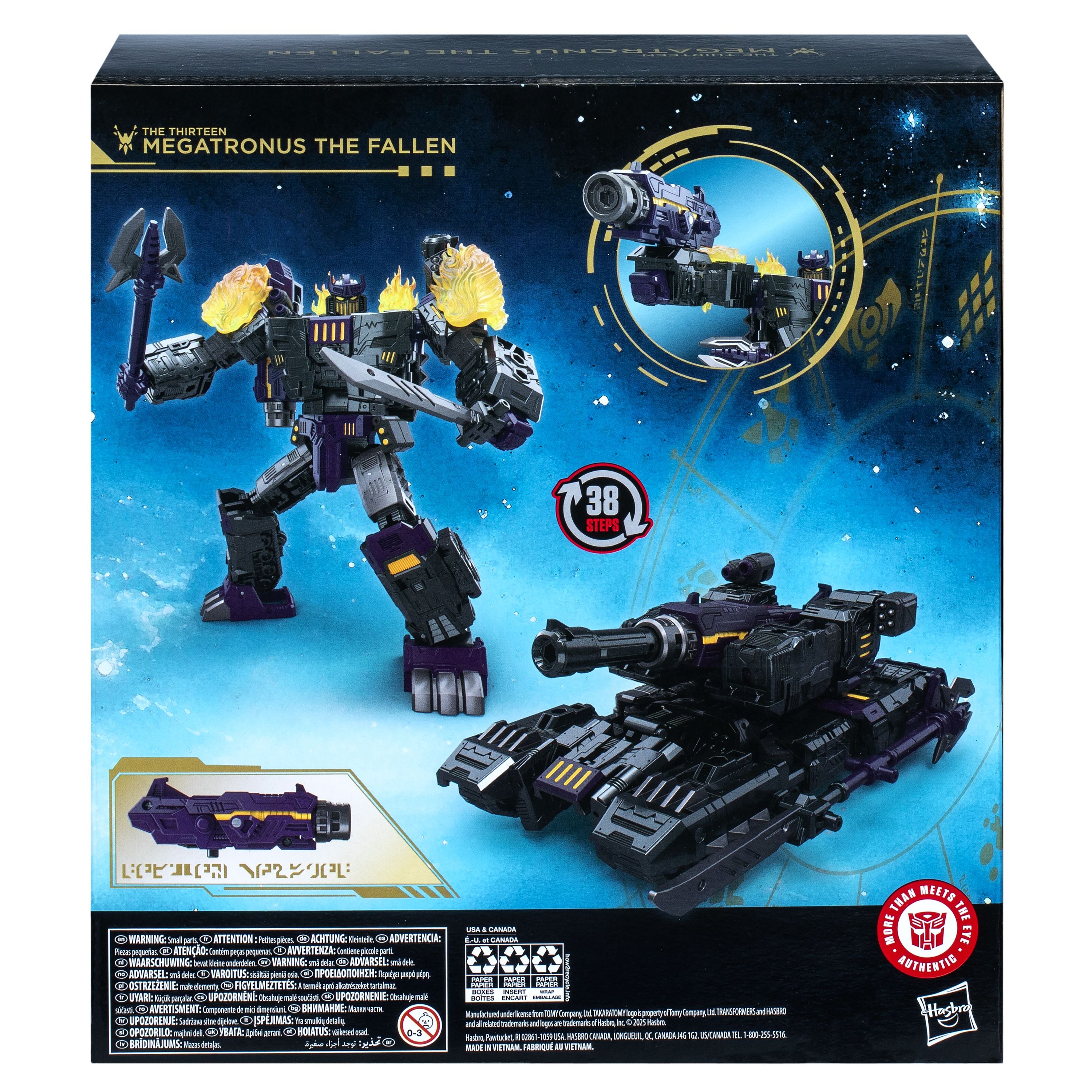 Hot! Transformers Age of Primes Leader Class - The Fallen Megatronus Action Figure
