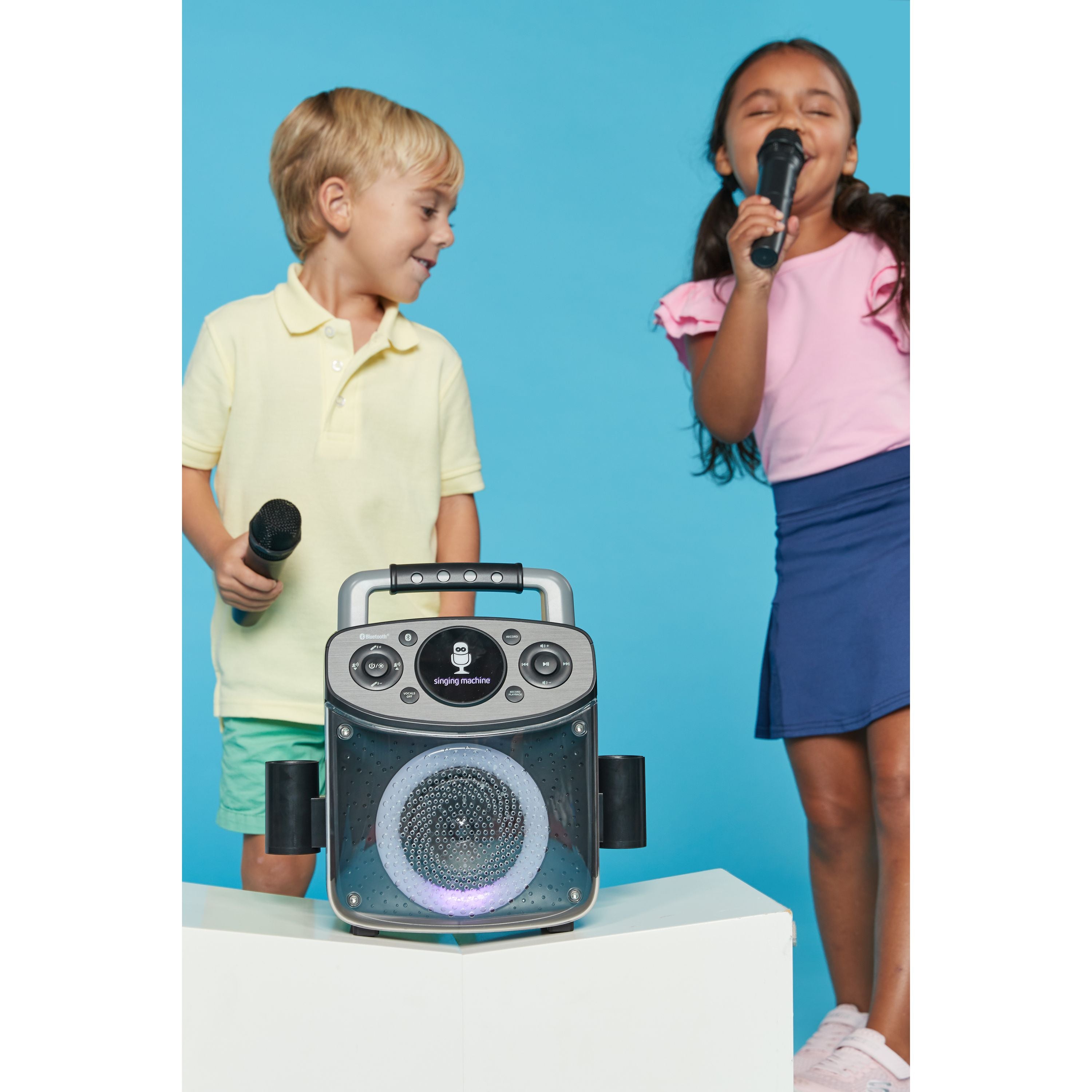 Hot Deal! Singing Machine Mini Bluetooth Karaoke Speaker with Sparkle Design
