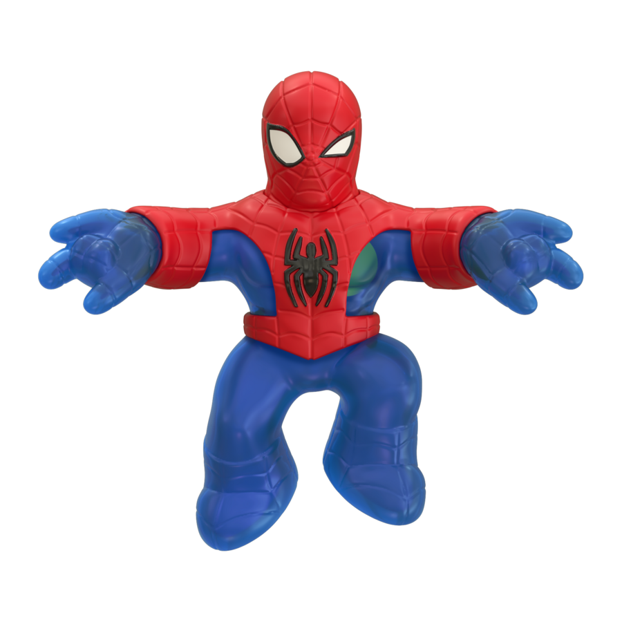 Hot! Heroes Of Goo Jit Zu Marvel S7 - Blue Strike Spider-Man Goo Shifter Toy