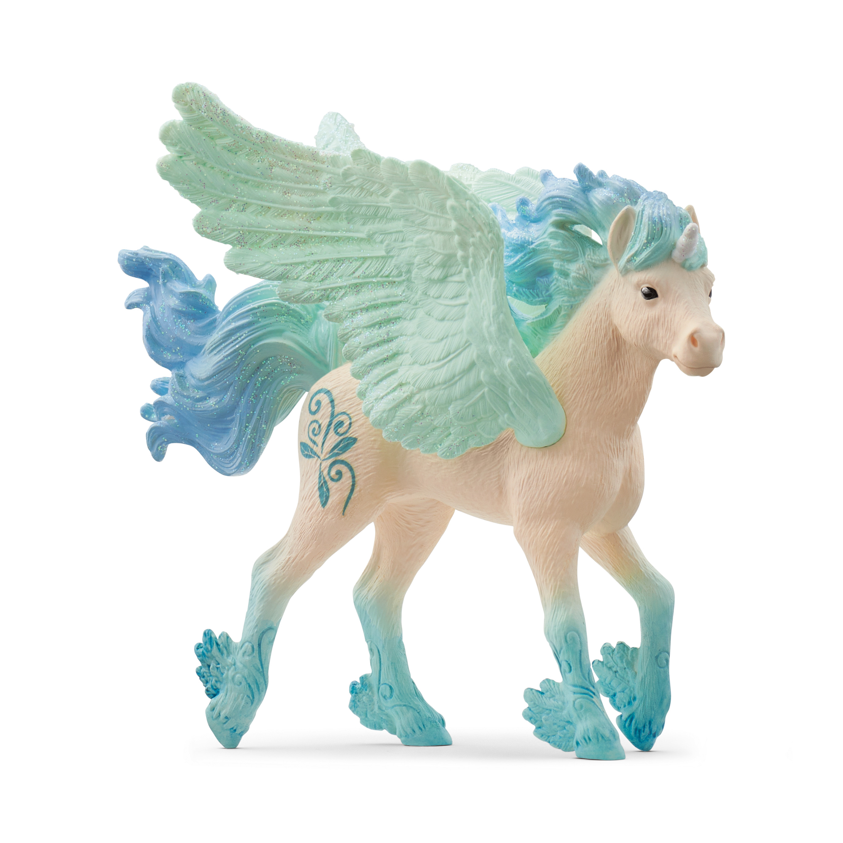 Schleich Enchanting Stormy Blue Glittered Unicorn Foal Toy
