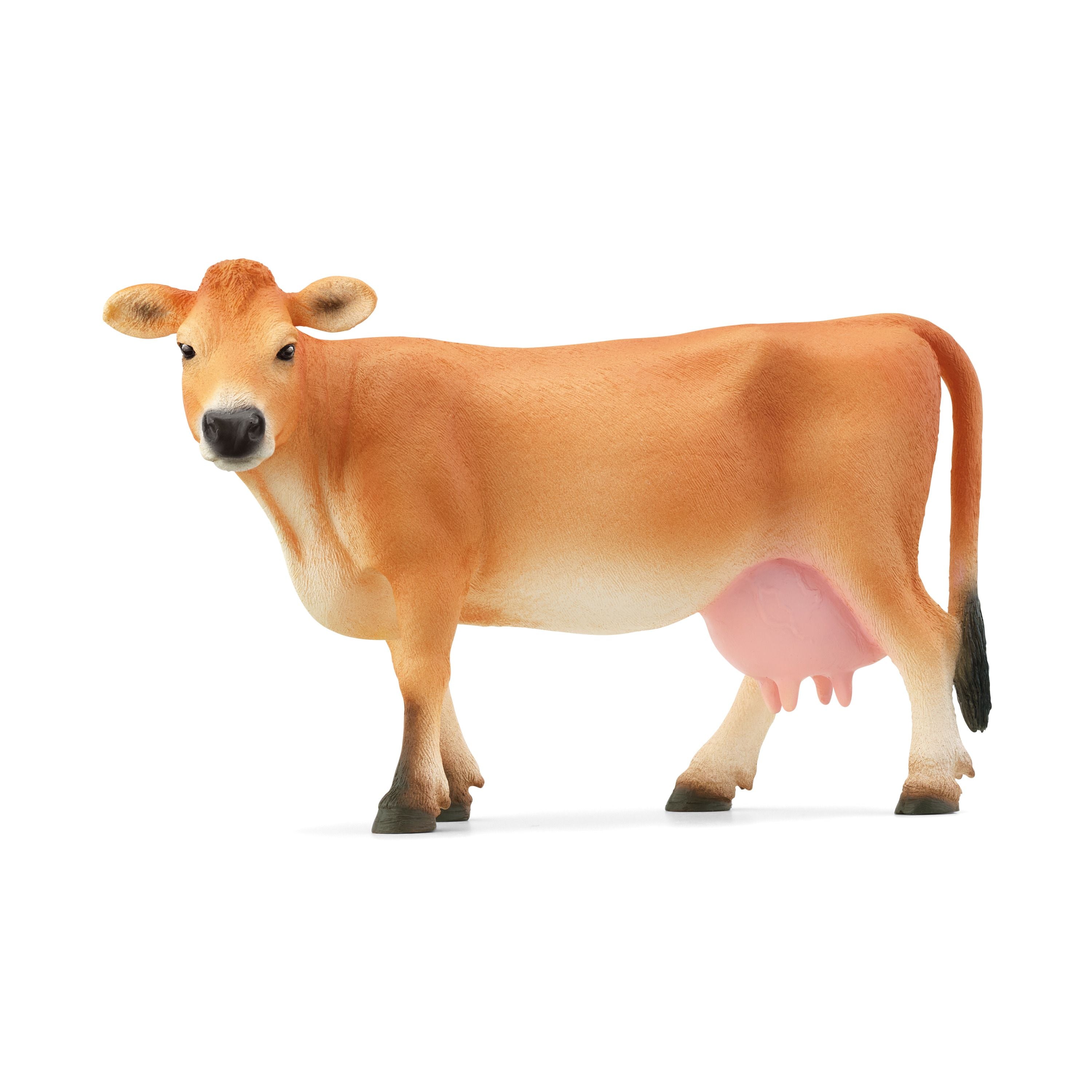 Hot Sale! Schleich 5.5-Inch Jersey Cow Animal Action Figure Toy for Kids Aged 3 - 8