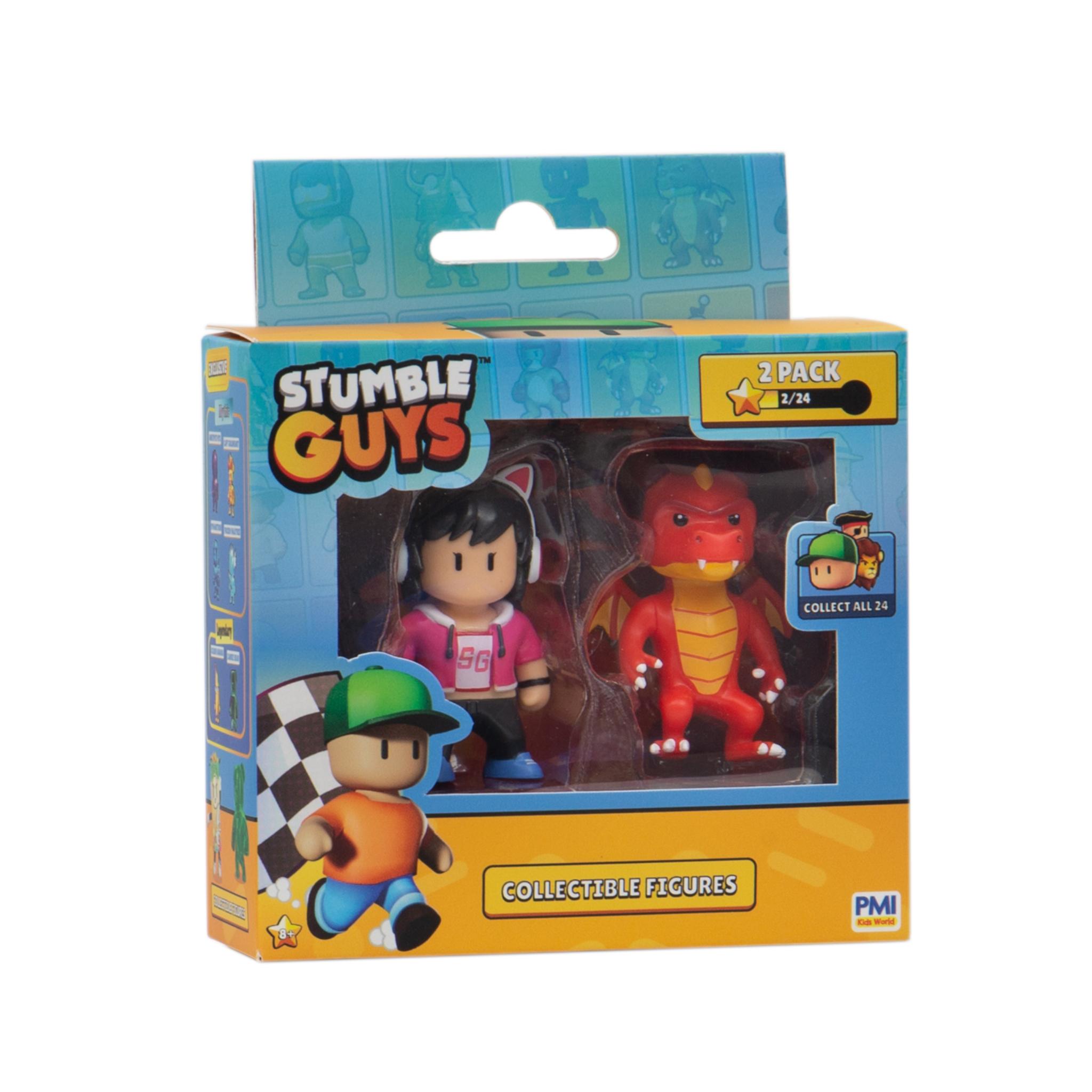 2 - Pack Assorted Styles of Adorable Stumble Guys Figures