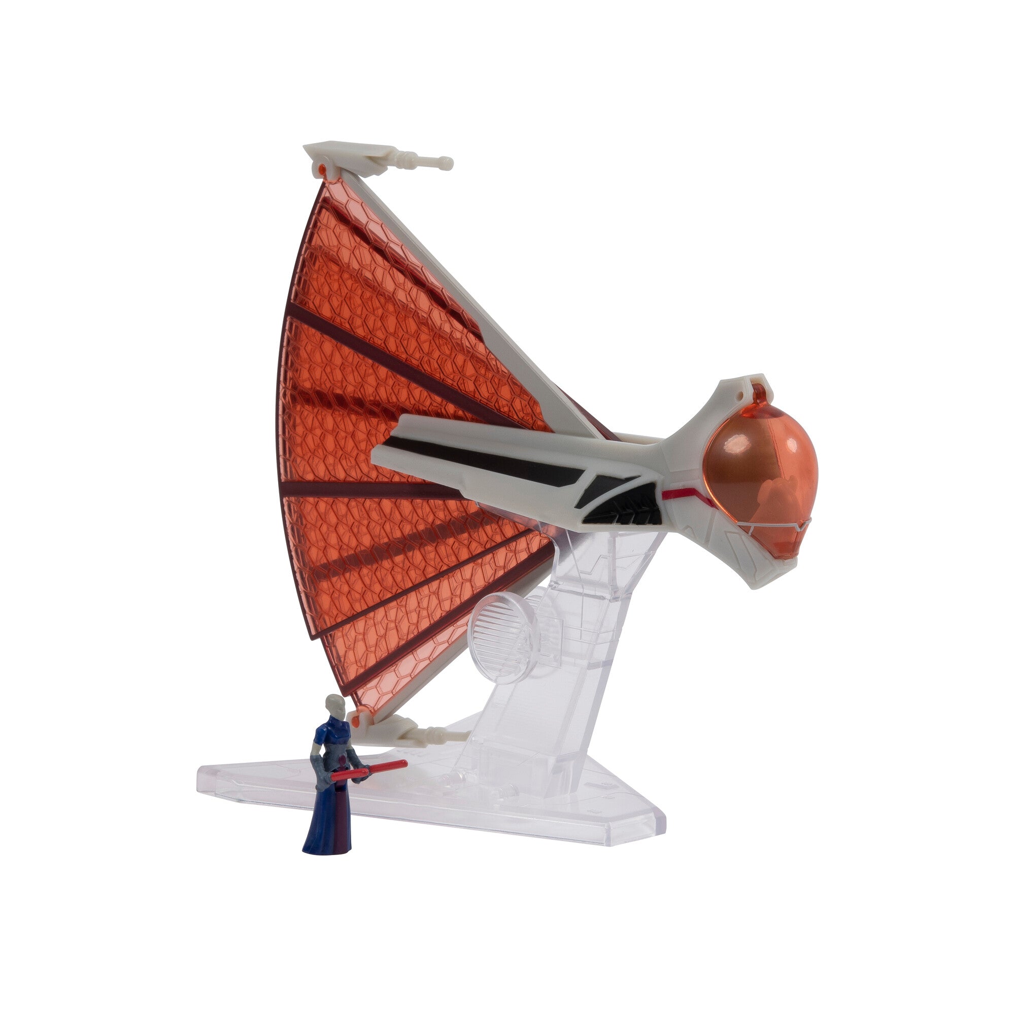 Hot! Star Wars 3-Inch Micro Galaxy Squadron 0011 Asajj Ventress's Ginivex Starfighter Vehicle & Figure Set