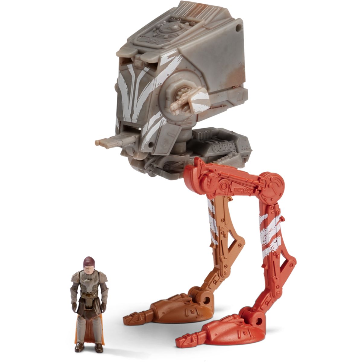 Star Wars 3-Inch AT-ST Raider Vehicle with 1-Inch Klatooinian Raider Figure in Micro Galaxy Squadron