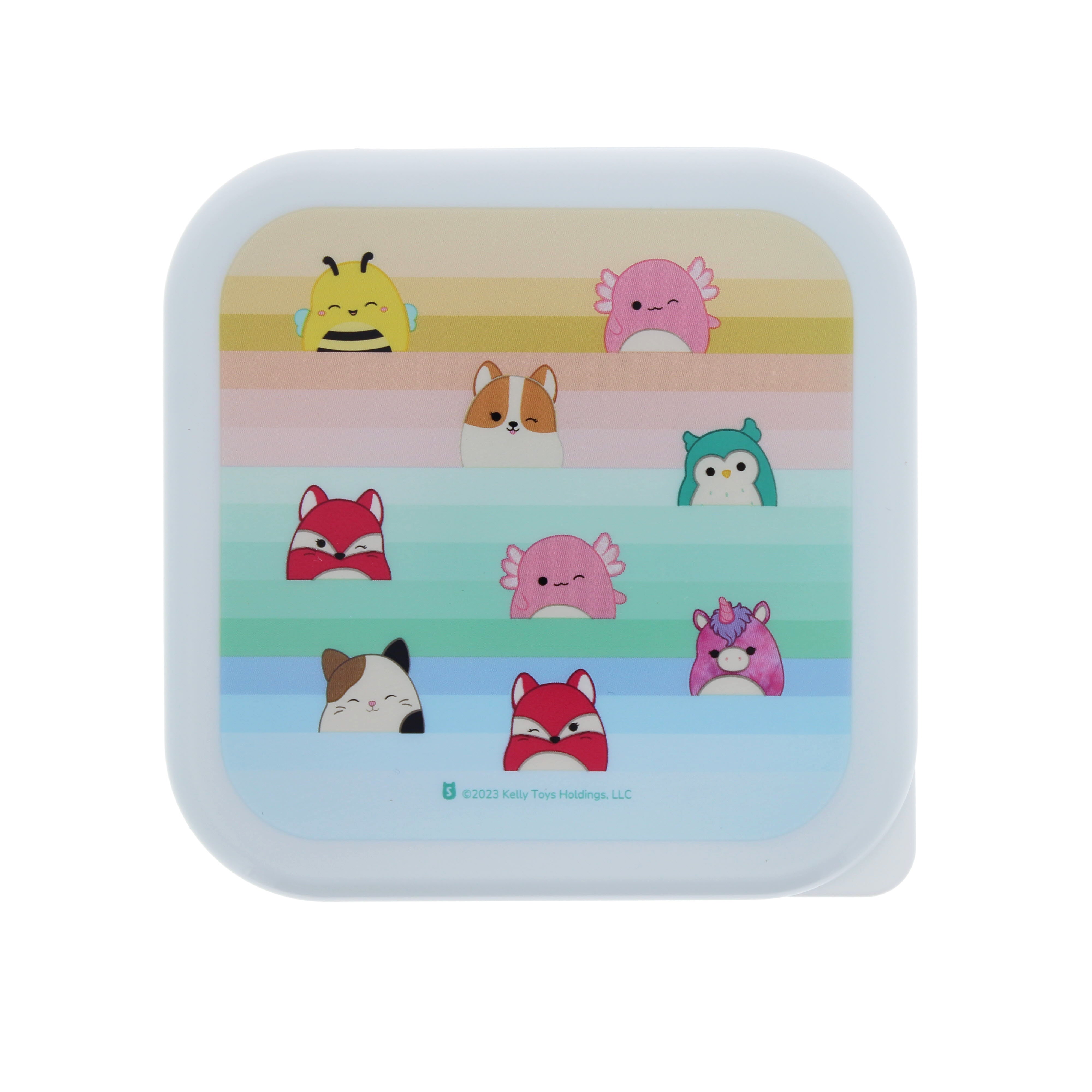 Assorted Designs Squishmallows Nesting Storage Containers for Snacks and Organization