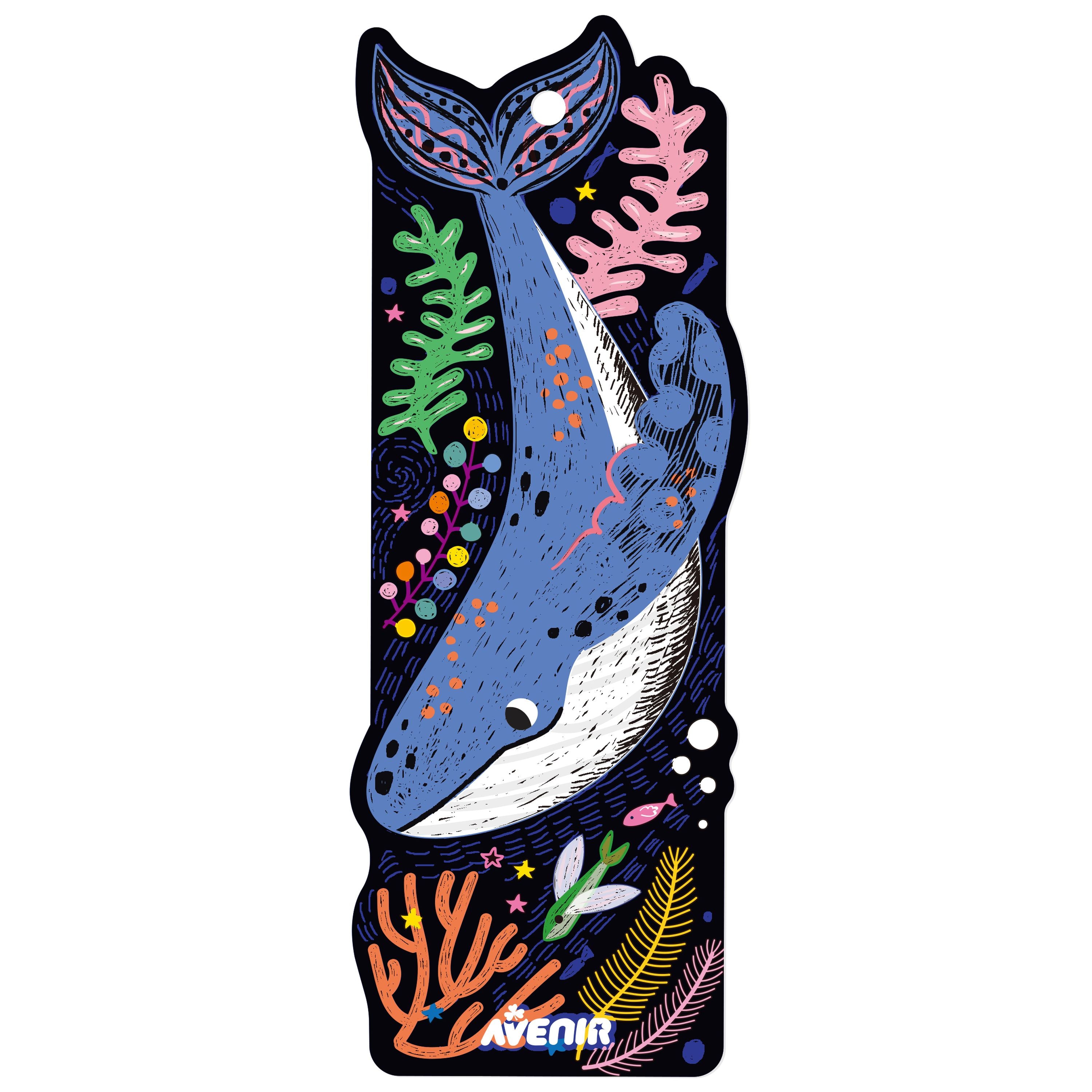 Customizable Sea Animal Scratch Bookmarks for Kids Aged 3 and Up