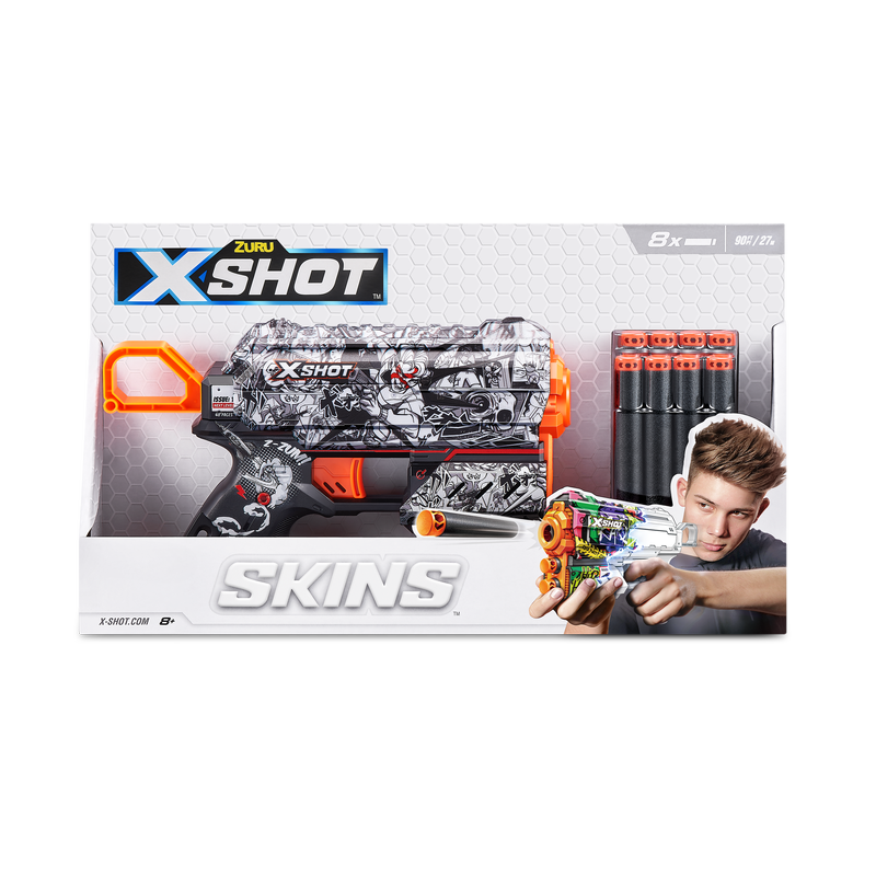 ZURU X Shot Flux Dart Blaster with Customizable Skins
