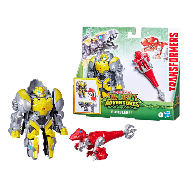 Hot Sale! Transformers Dinobot Adventures - Bumblebee & Lance Defender Figures for Kids
