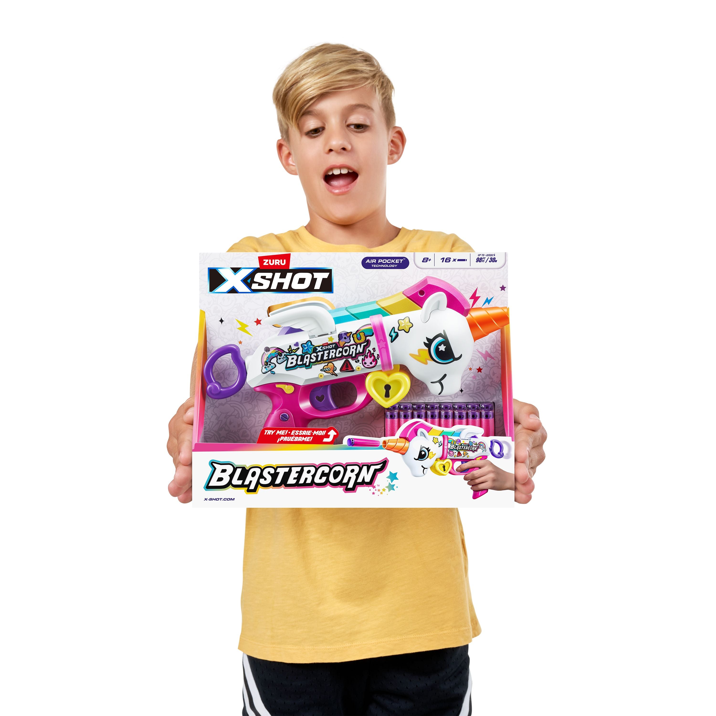 Hot Deal! ZURU X Shot Blastercorn Series 1 Unicorn Themed Blaster with 16 Darts