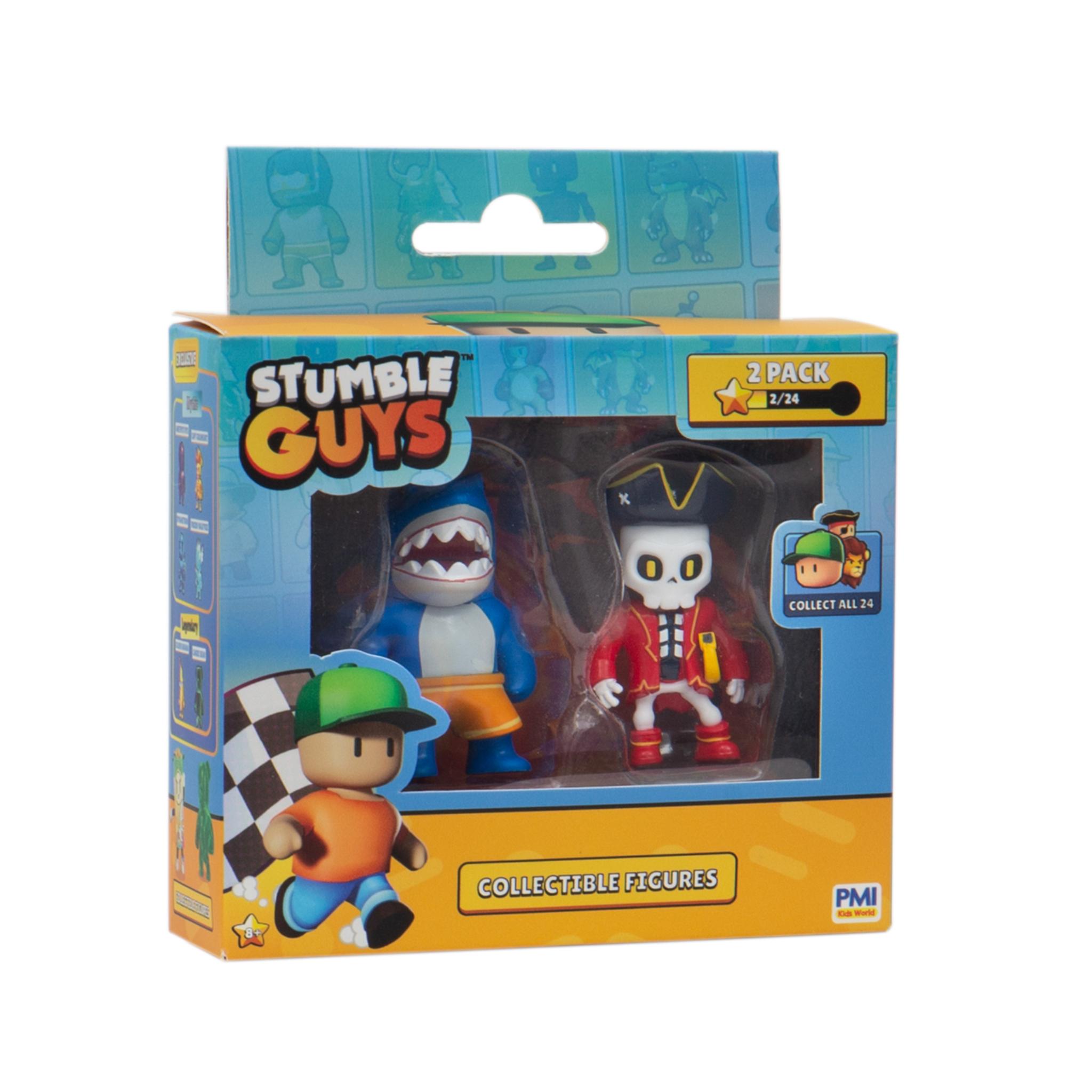 2 - Pack Assorted Styles of Adorable Stumble Guys Figures
