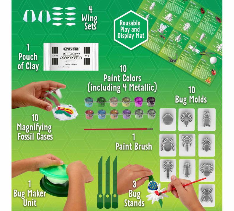Hot Sale! Crayola Kids' Critter Creator Fossil Lab Craft Kit for Endless Fun