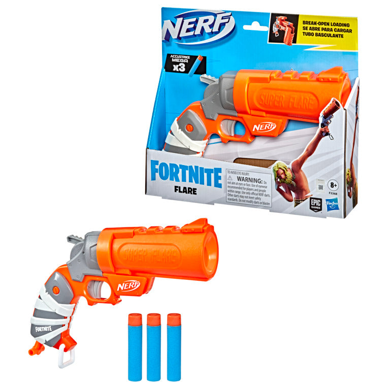 Hot Deal! Nerf Fortnite Flare Break-Open Loading Blaster for Ages 8+