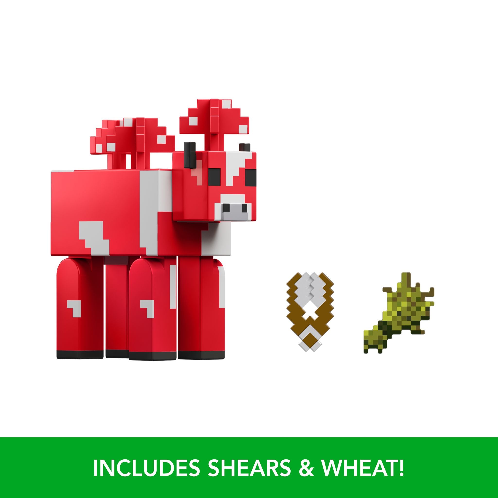 3.25-Inch Authentic Minecraft Mooshroom Action Figure