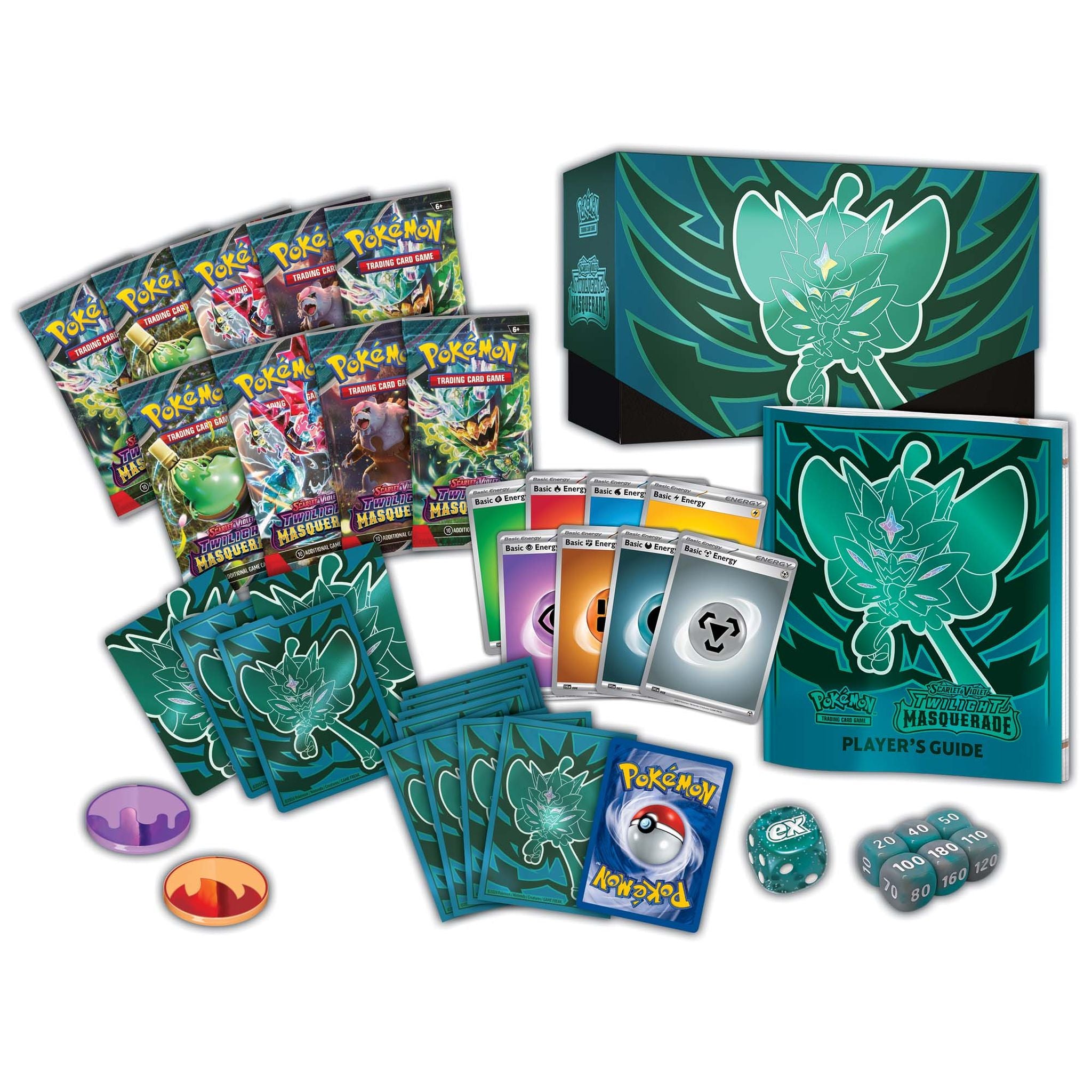 Hot Deal! Pokémon TCG Scarlet & Violet 6 Twilight Masquerade Elite Trainer Box for Collectors