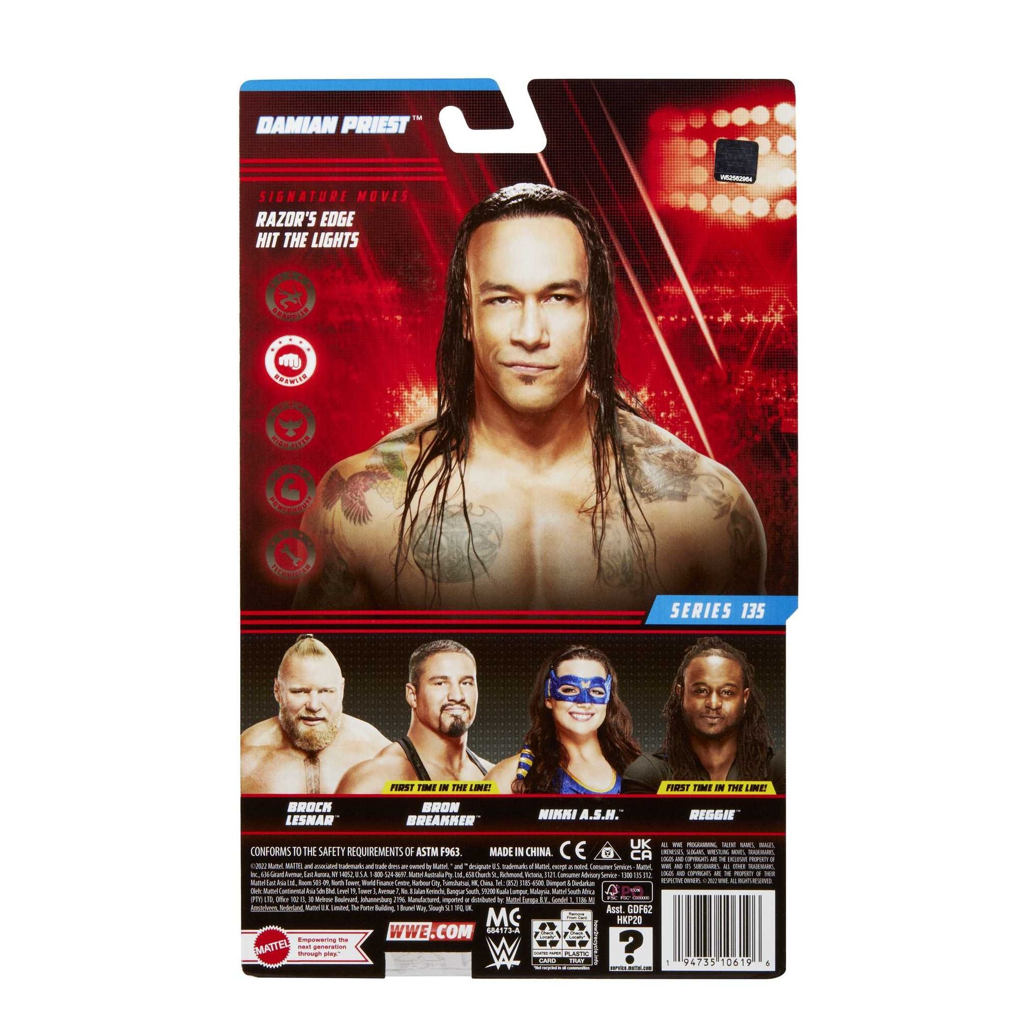 WWE 135th Basic Action Figure Series - Damian Priest, 6 - inch Scale