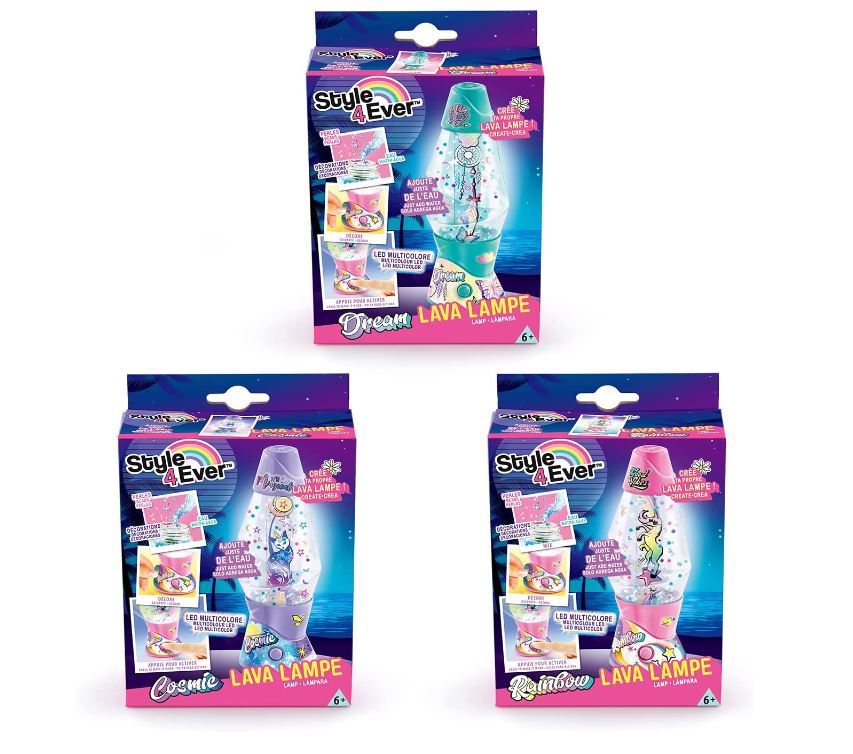 Style 4 Ever Assorted Styles Glowing Lava Lamp DIY Set