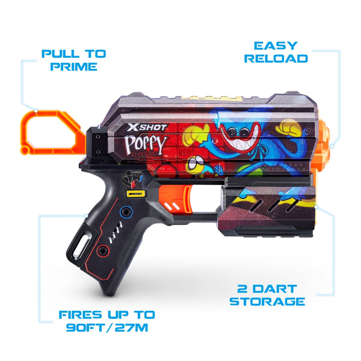 ZURU X Shot Skins Flux: Poppy Playtime's Epic Blaster